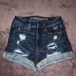 American Eagle Ripped Short Shorts